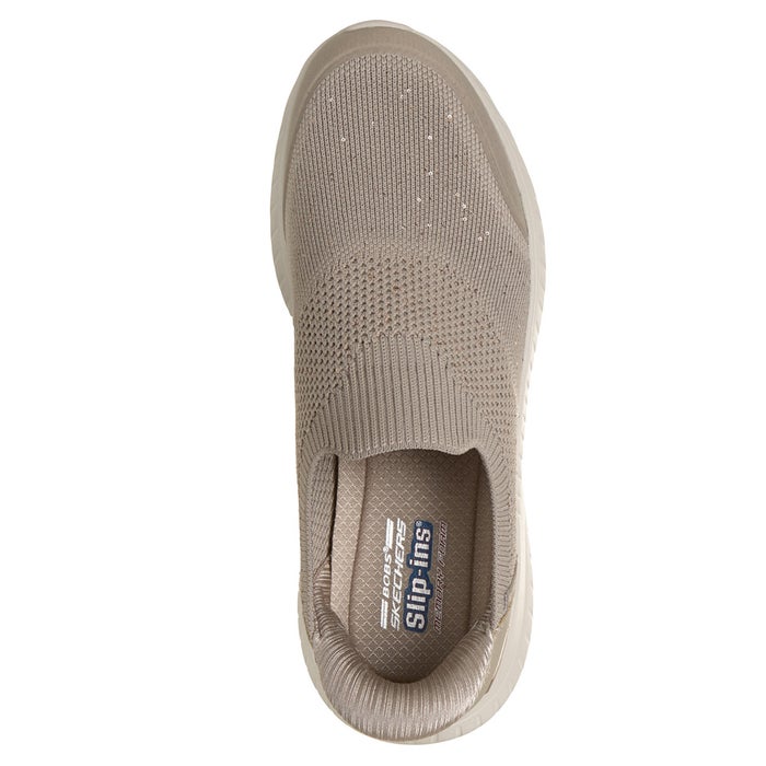 スケッチャーズ スリップインズ レディース スニーカー スリッポン ボブス スクワッド カオス サトル スパークル SKECHERS Slip-ins 立ったまま履ける 手を使わずに履ける ハンズフリー 靴 ノーマル幅 117252