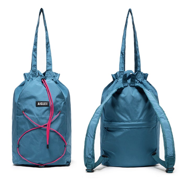 エーグル AIGLE リュック バックパック SEA 撥水 パッカブル 巾着バックパック 15L コンパクト デイリー 通勤 旅行 メンズ レディース ZNHBR93