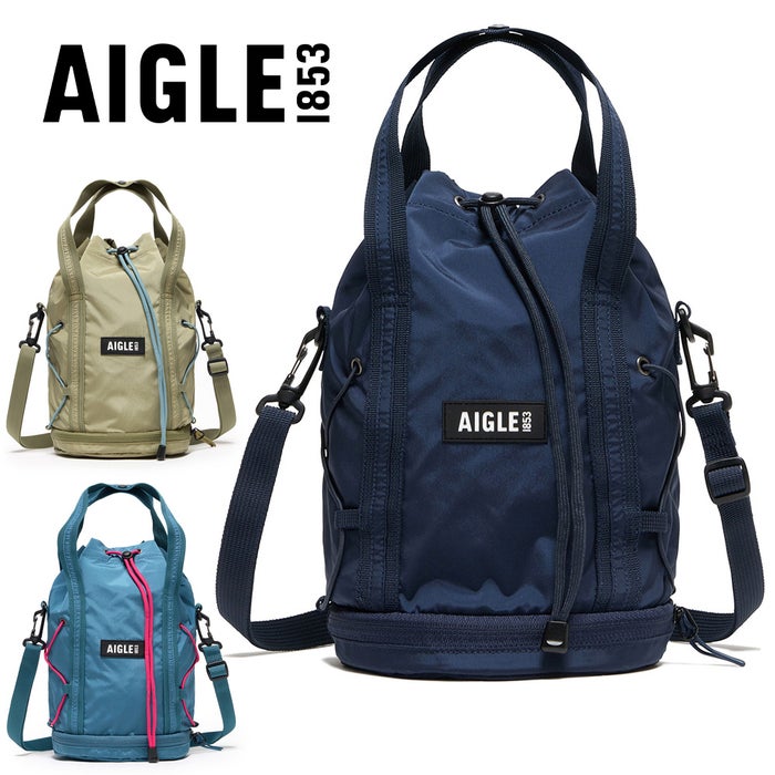 エーグル AIGLE ミニショルダーバッグ SEA 撥水 パッカブル 巾着バッグ 4L ショルダーバッグ ミニバッグ 2WAY デイリー 旅行 メンズ レディース ZNHBS06