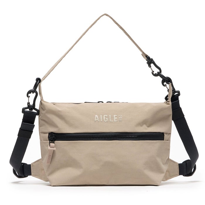 エーグル AIGLE ミニショルダーバッグ CITY 撥水 2WAYショルダーポーチ 2L リサイクルナイロン ショルダーバッグ 手持ち メンズ レディース ZNHBX51