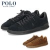 ポロ ラルフローレン スニーカー メンズ 靴 ローカット レザー ヘリテージコート３ POLO RALPH LAUREN HERITAGE COURT3 ブラック ブラウン