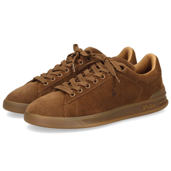 ポロ ラルフローレン スニーカー メンズ 靴 ローカット レザー ヘリテージコート３ POLO RALPH LAUREN HERITAGE COURT3 ブラック ブラウン