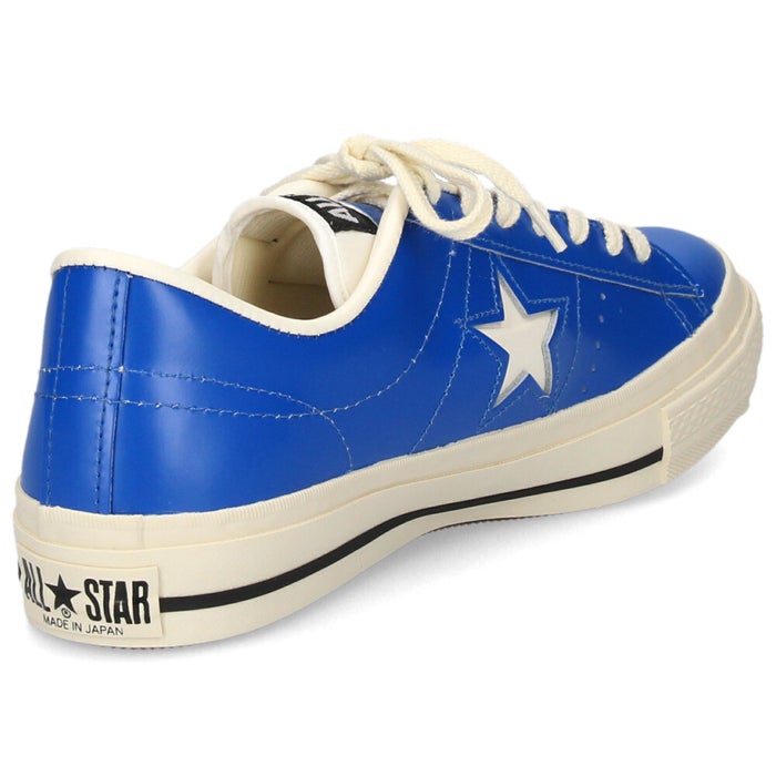 コンバース ワンスター J スニーカー スニーカー メンズ レディース 靴 ローカット レザー ブルー CONVERSE ONE STAR J 33703180 本革 日本製