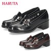 ハルタ ローファー レディース 靴 ３E 幅広 4.5cm チャンキーヒール 歩きやすい HARUTA 4600 学生 通学 黒 ブラック 茶 ブラウン 女の子 卒業式 入学式 定番