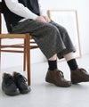 ハンズフリー 立ったまま履ける靴 レディース ショートブーツ 防水 防滑 4E ゆったり 幅広 軽量 脱ぎ履き簡単 レースアップ 紐 楽すぽっ Parade 62916 パレード