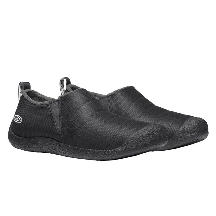 KEEN キーン メンズ スリッポン HOWSER II ハウザー ツー 1023997 リラックスシューズ スニーカー サイドゴア フリース 暖かい アウトドア デイリー ブラック