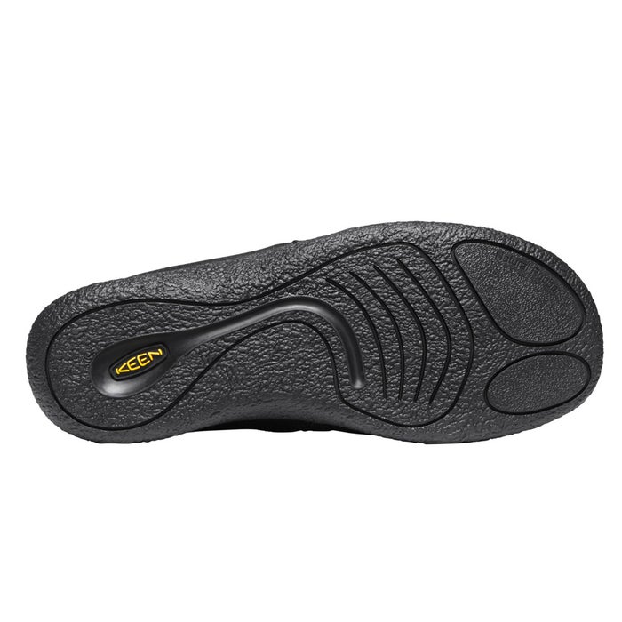 KEEN キーン メンズ スリッポン HOWSER II ハウザー ツー 1023997 リラックスシューズ スニーカー サイドゴア フリース 暖かい アウトドア デイリー ブラック