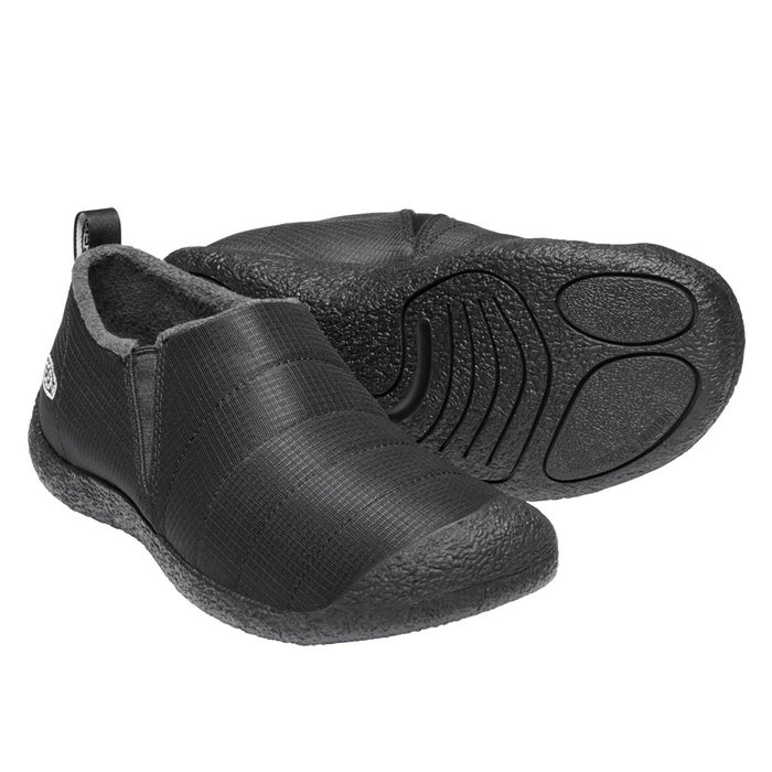 KEEN キーン メンズ スリッポン HOWSER II ハウザー ツー 1023997 リラックスシューズ スニーカー サイドゴア フリース 暖かい アウトドア デイリー ブラック