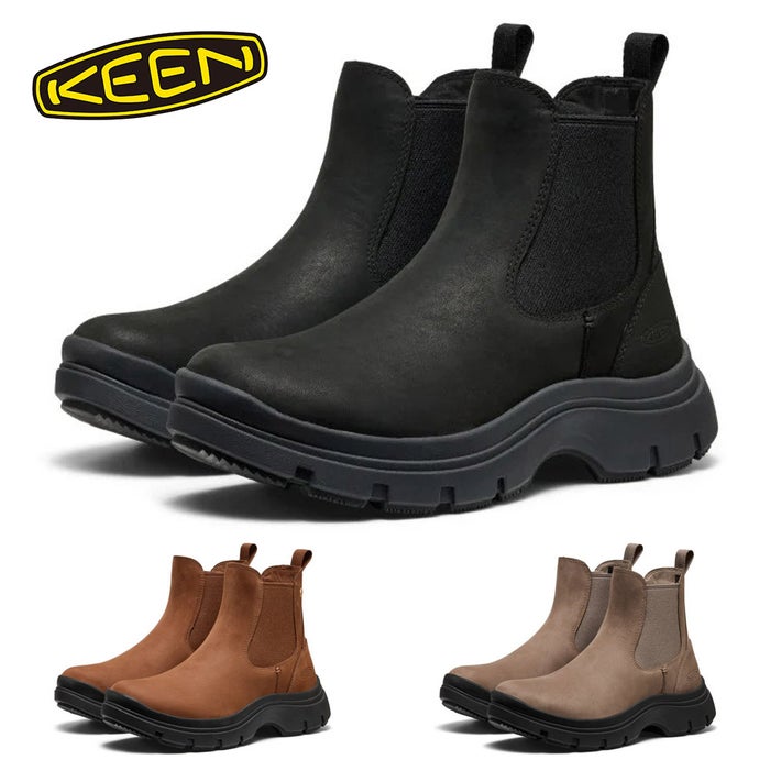KEEN キーン レディース コーサ チェルシー ブーツ サイドゴア 防水 防滑 レザー 靴 KOSA CHELSEA 1031148 1031150 1031149