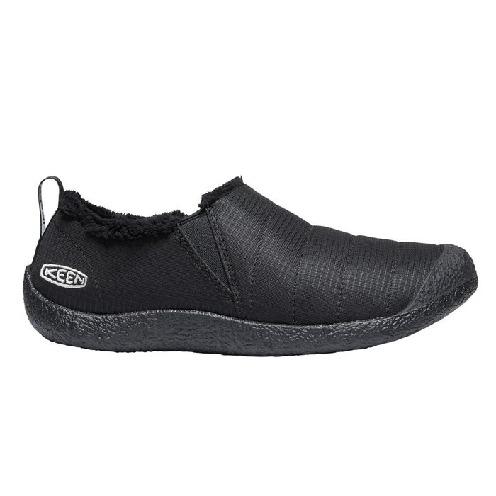 KEEN キーン レディース スリッポン HOWSER II ハウザー ツー 1023981 リラックスシューズ スニーカー サイドゴア フリース 暖かい アウトドア デイリー ブラック