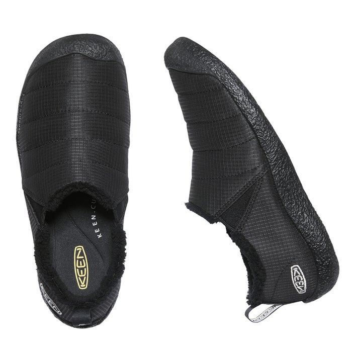 KEEN キーン レディース スリッポン HOWSER II ハウザー ツー 1023981 リラックスシューズ スニーカー サイドゴア フリース 暖かい アウトドア デイリー ブラック