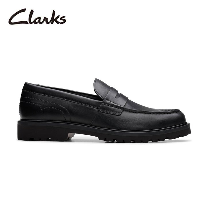 クラークス メンズ ローファー 本革 ブラック レザー 軽量 クラシック ベーシック EXTRALIGHT ペニーローファー Clarks Berwick Lo 26183727