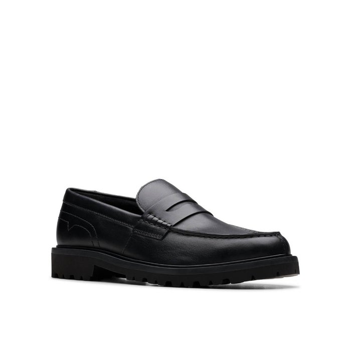 クラークス メンズ ローファー 本革 ブラック レザー 軽量 クラシック ベーシック EXTRALIGHT ペニーローファー Clarks Berwick Lo 26183727