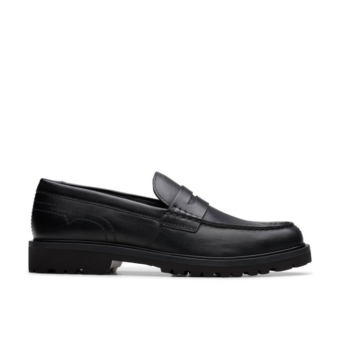 クラークス メンズ ローファー 本革 ブラック レザー 軽量 クラシック ベーシック EXTRALIGHT ペニーローファー Clarks Berwick Lo 26183727