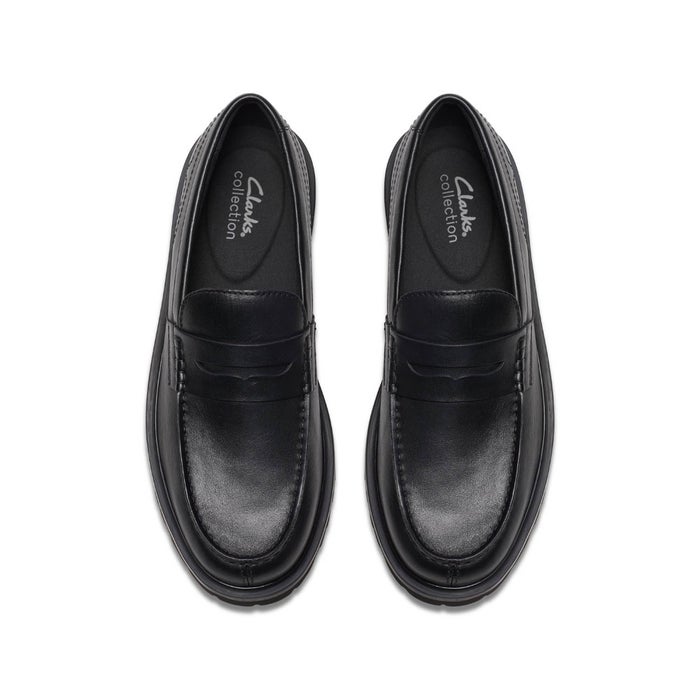 クラークス メンズ ローファー 本革 ブラック レザー 軽量 クラシック ベーシック EXTRALIGHT ペニーローファー Clarks Berwick Lo 26183727