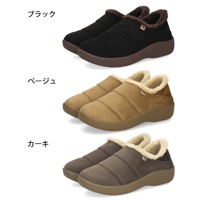 パンジー スリッポン レディース コンフォートシューズ ２WAY 幅広 ４E あったか 撥水 抗菌加工 防臭 防滑 軽量 Pansy 1550