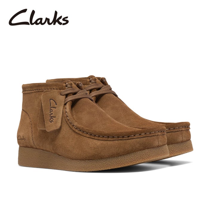 クラークス ブーツ レディース ワラビー エヴォ ブーツ 靴 モカシン ショートブーツ スエード Clarks 26329302 Wallabee EVO BT