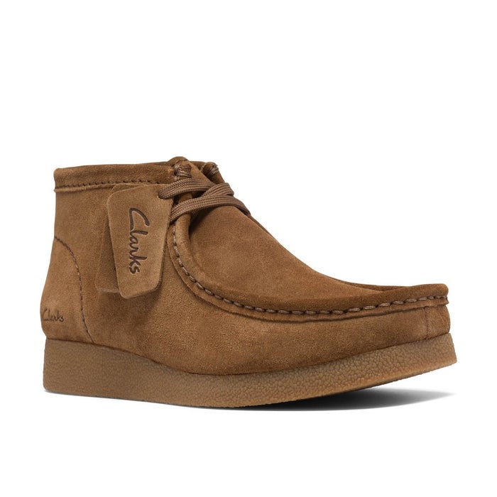 クラークス ブーツ レディース ワラビー エヴォ ブーツ 靴 モカシン ショートブーツ スエード Clarks 26329302 Wallabee EVO BT
