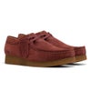 クラークス ワラビー エヴォ レディース モカシン スエード カジュアルシューズ 靴 Clarks 26329301 WallabeeEVOSh 紐靴 軽量ソール マルーン