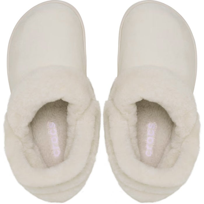 クロックス サンダル レディース アンファーゲッタブル ヴィーガン スエード クロッグ ボア ファー モコモコ 冬用 crocs 212106