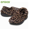クロックス サンダル レディース クロッグ 冬サンダル 軽量 あたたか 防寒 ファー 室内 室外 crocs C UNFURGTBLE CLOG 212002 ヒョウ柄 レオパード