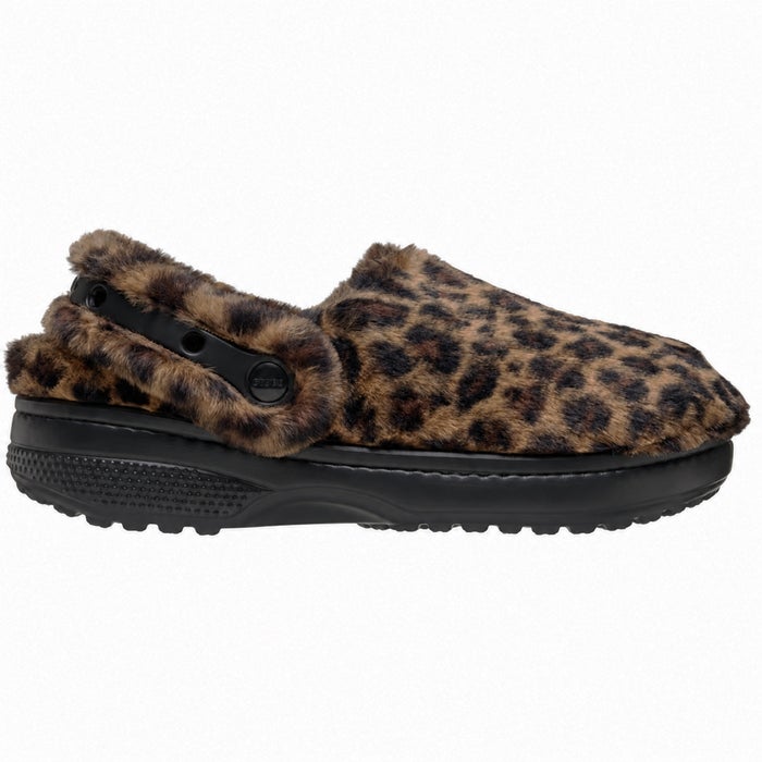 クロックス サンダル レディース クロッグ 冬サンダル 軽量 あたたか 防寒 ファー 室内 室外 crocs C UNFURGTBLE CLOG 212002 ヒョウ柄 レオパード