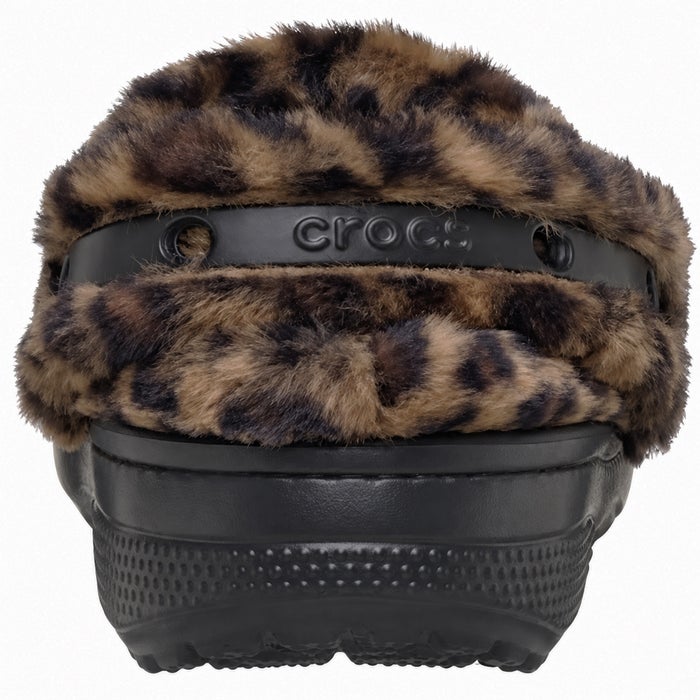 クロックス サンダル レディース クロッグ 冬サンダル 軽量 あたたか 防寒 ファー 室内 室外 crocs C UNFURGTBLE CLOG 212002 ヒョウ柄 レオパード