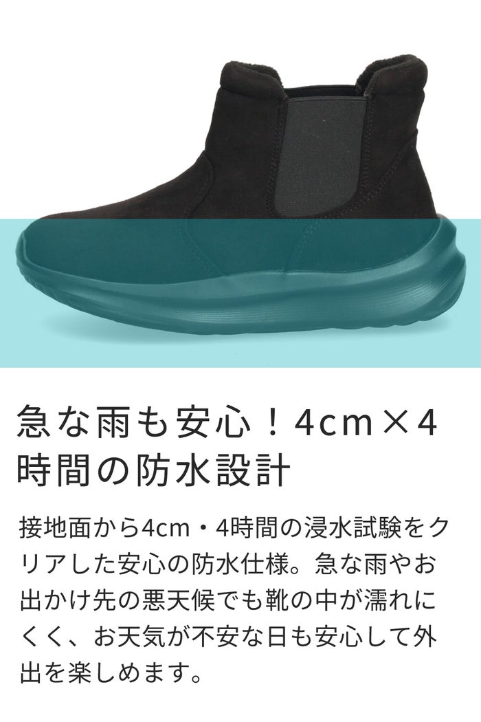 ブーツ レディース ショート ハンズフリー 手を使わずに履ける かがまず履ける 防水 防寒 歩きやすい スニーカーブーツ 楽すぽっ Parade 62917