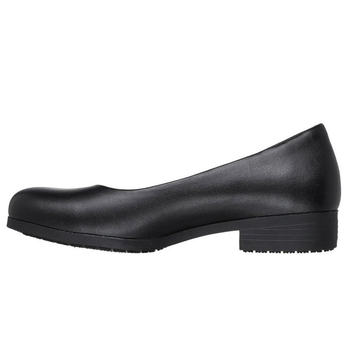 スケッチャーズ レディース ワークシューズ ナウリア パンプス 108322 SKECHERS Naulia 防滑 滑りにくい メモリーフォーム クッション 靴 ブラック 黒 仕事用 立ち仕事