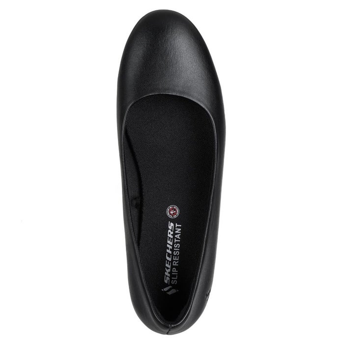 スケッチャーズ レディース ワークシューズ ナウリア パンプス 108322 SKECHERS Naulia 防滑 滑りにくい メモリーフォーム クッション 靴 ブラック 黒 仕事用 立ち仕事