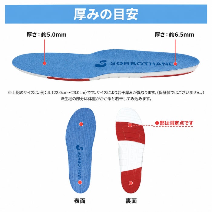 ソルボ インソール キッズ ジュニア スポーツ 中敷き ソルボスポーツジュニア 69730 衝撃吸収 アーチサポート かかと  抗菌 子供用 日本製 ソルボセイン SORBOTHANE
