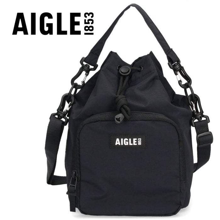 AIGLE エーグル ショルダーバッグ 巾着バッグ ショルダー ナイロン メンズ レディース 撥水 斜めがけ 小さめ 2WAY ZNHCF02