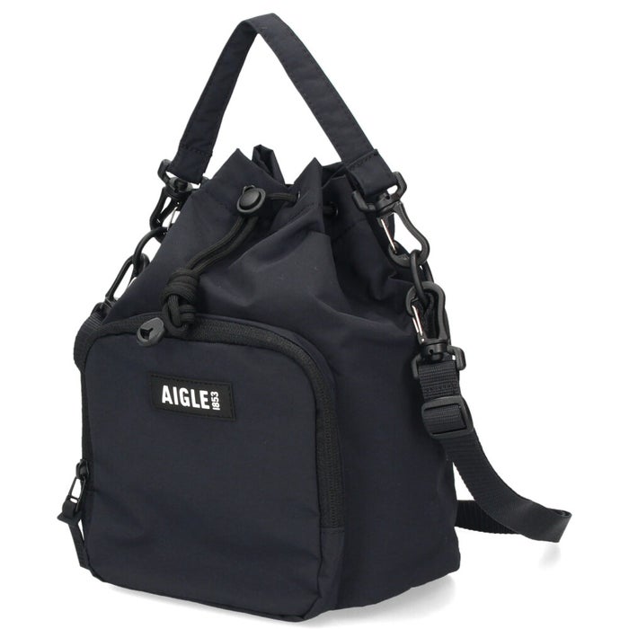 AIGLE エーグル ショルダーバッグ 巾着バッグ ショルダー ナイロン メンズ レディース 撥水 斜めがけ 小さめ 2WAY ZNHCF02