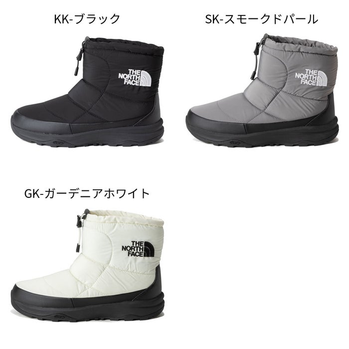 ノースフェイス ヌプシ ブーティ ロゴ ショート ウォータープルーフ アークティックグリップ ブーツ レディース 防水 防寒 中綿 靴 THE NORTH FACE NF52677