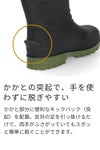 長靴 メンズ 作業用 軽い 雪 農作業 あったか おしゃれ レインブーツ ミドル丈 ハーフ 男性 完全防水 Parade 6901