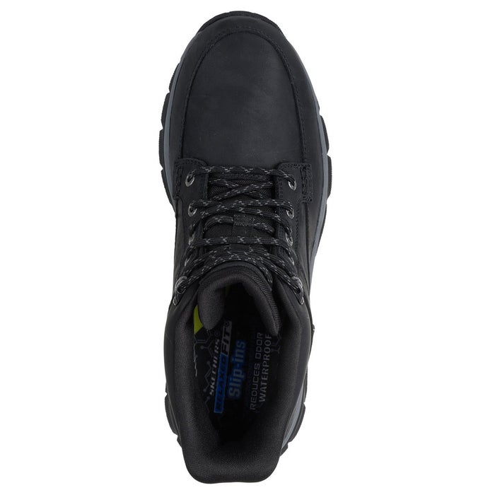 スケッチャーズ スリップインズ メンズ 防水 ブーツ SKECHERS 205652WW ハンズフリー 手を使わず履ける エクストラワイド 幅広 レザー グッドイヤー 滑りにくい リスペクテッド 2.0 オーソン