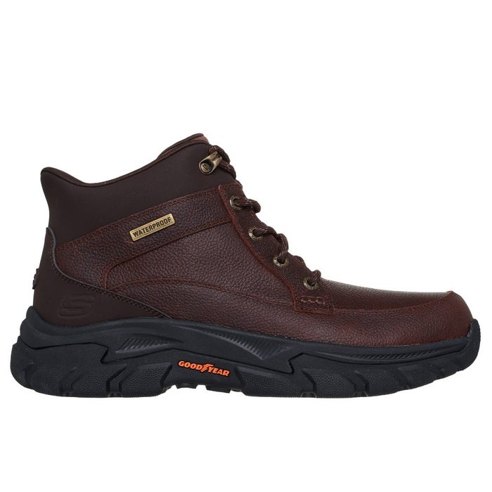 スケッチャーズ スリップインズ メンズ 防水 ブーツ SKECHERS 205652WW ハンズフリー 手を使わず履ける エクストラワイド 幅広 レザー グッドイヤー 滑りにくい リスペクテッド 2.0 オーソン